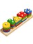 Montessori Ahşap Sıralama Istifleme Oyuncakları Bebekler ve Çocuklar Için Puzzle Okul Öncesi Ince Motor Beceri Oyuncak 1 Yıl Renk:renkli (Yurt Dışından) 1