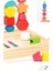 Montessori Ahşap Oyuncaklar Renk Şekil Eşleştirme Bulmaca Oyunu Renkli Boncuklu Renk Biliş Erken Eğitici Oyuncaklar Çocuklar Için Hediye Renk: Saklama Panosu ile (Yurt Dışından) 1