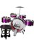Çocuk Davul Anaokulu Için Bas Drum Kitleri Çocuk Günü Kı Violet (Yurt Dışından) 1