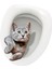 Kedi Işaretleri Tuvalet Kapağı Çıkartmaları Tuvalet Lavabo Tuvalet S Için Eğlenceli Su Geçirmez (Yurt Dışından) 2