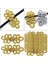 10PAIR Çin Knots Frog Düğmeleri Dikiş Kapatma Bağlantı Ediniler Hanfu Kıyafet Diy Altın (Yurt Dışından) 5