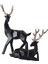 Geyik Heykelleri Minyatür Figürinler Heykel Modern Süsleme Raf Ev Için B_black (Yurt Dışından) 1