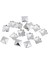 100X Kare Metal Perçinler Dıy Takı Perçinler Piramitler, Ş (Yurt Dışından) 5