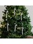 6x Noel Ağacı Şeker Kamışı Koltuk Değneği Dekorasyon Garland Argent Için Asılı Hediye Süsleme (Yurt Dışından) 3