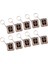 10X Rhinestone Anahtarlık Kolye Charms Alaşı Hediye Anahtarlıklar (Yurt Dışından) 4