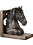 Kitaplık Ofisi Süslemesi Için Retro Style Horse Head Heykeli Heykelcik Kitaplığı (Yurt Dışından) 2