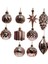 Kutlama Festivali Doğum Günü Için 10 Xmas Küçük Kolye Noel Topları Altın (Yurt Dışından) 5