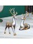 2 Çift Geyik Heykeli Dekor El I Fotoğraf Prop Dekoratif Stag Argent (Yurt Dışından) 3