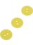 100 Şeker Rengi 2 Delikli, Karalama Defteri Dikmek Için Yuvarlak Reçine Düğme 1 cm Sarı (Yurt Dışından) 3
