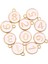 10PCS 0-9 Emaye Numarası Koltuklar Dıy Küpe Anahtarlık Zanaat Malzemeleri Dayanıklı Pembe (Yurt Dışından) 1