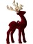 Ren Geyiği Elk Noel Ağacı Dekorasyon/parıltılı Heykeli Dıy El Sanatları Dekoratif Kırmızı (Yurt Dışından) 1