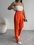 Pantolon Kapalı Cep 3 Düğme Detaylı - Orange 4