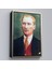 Çerçeveli Atatürk Portre Tablosu Mustafa Kemal Atatürk Dikdörtgen Dekoratif Kanvas Tablo-69 2