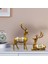 2 Paket Heykeli Elk Çift Raf I Ren Ği Sevgilisi Heykel Altın (Yurt Dışından) 4