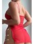 Modlive Kırmızı Özel Tasarım Zicir Aksesuarlı Gecelik 15576 2