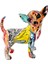 Graffiti Chihuahua Heykeli Heykelcik Sıçrayan Reçine Yapıt D (Yurt Dışından) 2