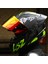 Rapıd 2 Race Raven Mat Neon Sarı Kapalı Motosiklet Kaskı Kırmızı Camlı 1