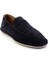 Lacivert Leather Erkek Loafer Ayakkabı E01589240102 2
