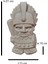 Ahşap Dekoratif Boyanabilir Büst Heykeli Maya Totem 5