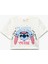 Pamuklu Bisiklet Yaka Kısa Kollu Lisanslı Stitch Baskılı Tişört 1