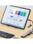 ® 8 In 1 USB Çevirici Notebook Macbook Type-C Uyumlu Görüntü Aktarıcı Hub 4