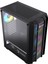 Hunter Siyah 4X12 cm Argb Fan Mesh Panel Temperli Cam Bilgisayar Kasası 2