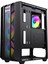 Hunter Siyah 4X12 cm Argb Fan Mesh Panel Temperli Cam Bilgisayar Kasası 3