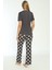 Kadın Kısa Kol Füme Pijama Takım C6T4N7O-048 3