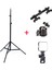 4in1 Set 2.1 Metre Tripod + 1/4 360 Dönen Başlık + 2 Telefon Başlıklı Tutucu + Softbox Işık - AL5105 1