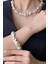 14 Ayar Altın 22 mm Barok Inci Kolye Bileklik Küpe Üçlü Set 3