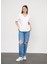 Regular Fit V Yaka Kadın T-Shirt 1