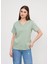 Regular Fit V Yaka Kadın T-Shirt 4