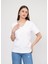 Regular Fit V Yaka Kadın T-Shirt 4