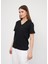 Regular Fit V Yaka Kadın T-Shirt 4