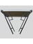 Katlanır Kamp Masası Alüminyum Çerçeve Mdf Üst Tabla 48*68CM 4