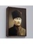 Çerçeveli Atatürk Portre Tablosu Mustafa Kemal Atatürk Dikdörtgen Dekoratif Kanvas Tablo-61 1