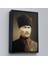 Çerçeveli Atatürk Portre Tablosu Mustafa Kemal Atatürk Dikdörtgen Dekoratif Kanvas Tablo-61 3
