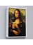Çerçeveli Bira Içme Mona Lisa Kanvas Tablo, Olağandışı Mona Lisa Kanvas TABLO-5219 4
