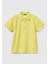 Erkek Çocuk Sarı Logolu Pike Polo T-Shirt 1
