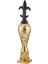 Seta Maça Dekor Kapaklı Vazo Black Gold 20*20*80 cm 1