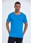 Milan Over Size Erkek Tişört Mavi 1