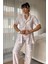 Lila Yıldız Desenli Pijama Takımı 3