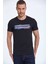 Quinn Baskılı Erkek Tişört Lacivert 1