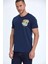 Sky Baskılı Erkek Tişört Lacivert 1