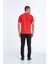Gusta Baskılı Erkek Tişört Kırmızı 5