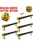 5 Adet Metal Halka Mobilya Çekmece Dolap Kulpu Altın-Siyah 128 mm 1