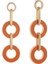 Bronz Enamel Circle Küpe 1