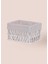 Cesta Hasır Organizer Sepet Beyaz 26 x 18 x 16 cm 4