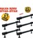 5 Adet Metal Halka Mobilya Çekmece Dolap Kulpu Siyah-Siyah 128 mm 1