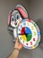 Sevimli Bunny Tavşan Montessori Çocuk Odası Eğitici Ahşap Duvar Saati - Sessiz Mekanizma, Şık 3